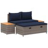 vidaXL Zunanja garnitura za sedenje 4 -Seater 4 kos 55 x 30 x 39 cm