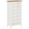 vidaXL Omarica za vino 56x32x110 cm trdna hrastovina