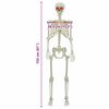 vidaXL Halloween skelet Bela 155 x 38.5 cm Plastika