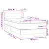 vidaXL Box spring postelja z vzmetnico roza 90x210 cm žamet