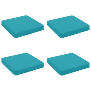 vidaXL 4-delne sedežne blazine VUGHT 4 pcs 100% poliester Turkizna