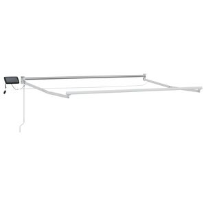 vidaXL Električni zložljivi okvir tende Bela 3 x 2 m Aluminij