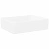 vidaXL Umivalnik bel 48x37x13 cm keramični pravokotni