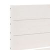 vidaXL Dalj&scaron;i posteljni okvir brez vzmetnice bel 180x220 cm trden les