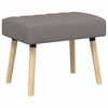 vidaXL Bench z kanalnim oblazinjenjem Taupe 60 x 40 x 45 cm Blago