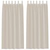 vidaXL Voile zavesa 2 kos Pe&scaron;čena 245 x 140 cm Poliester