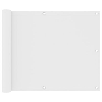 vidaXL Balkonsko platno belo 75x300 cm oksford blago