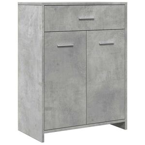 vidaXL Kopalni&scaron;ka omarica betonsko siva 60x33x80 cm iverna plo&scaron;ča
