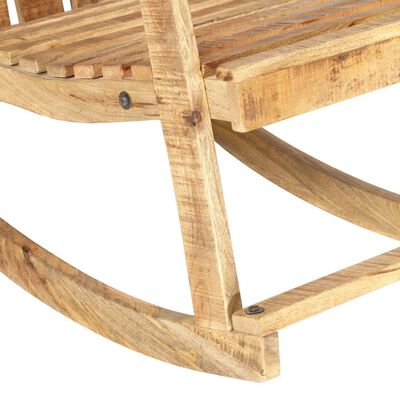 vidaXL Vrtni gugalni stol iz trdnega mangovega lesa