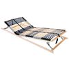 vidaXL Lamelni podstavek Rjava 90 x 190 cm Trda bukovina