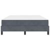 vidaXL Postelja z vzmetnico z vzmetnico Temno siva 160 x 200 cm blago