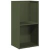 vidaXL Stojalo za drva olivno zelena 40x30x80 cm hladno valjano jeklo