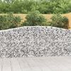 vidaXL Obokane gabion košare 4 kosi 400x50x100/120 cm pocinkano železo
