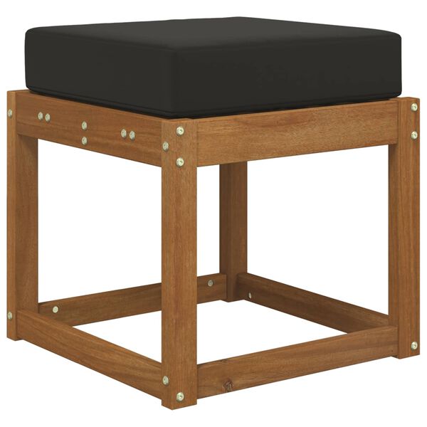 vidaXL Zunanja sedežna blazina Črna 40 x 40 x 8 cm 100% poliester