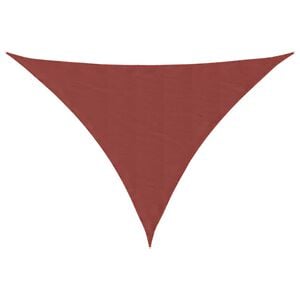 vidaXL Senčno jadro oksford blago trikotno 2,5x2,5x3,5 m terakota