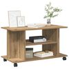 vidaXL TV omarica s kolesci artisan hrast 80x40x45 cm inženirski les