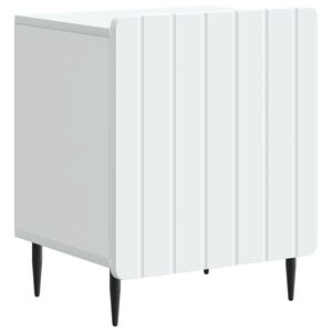 vidaXL Nočna omarica Bela 43 x 34,5 x 52 cm Inženirski les