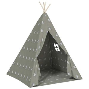 vidaXL Otro&scaron;ki tipi &scaron;otor z vrečo poliester siv 115x115x160 cm