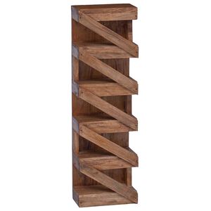 vidaXL Stojalo za vino Naravna 24 x 14 x 80 cm Masivni mahagonijev les