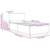 vidaXL Konstrukcija postelje Sonoma hrast 90 x 200 cm Inženirski les