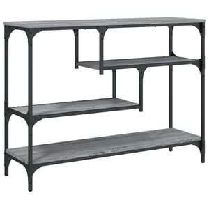 vidaXL Konzolna mizica siva sonoma 100x30x75 cm inženirski les