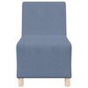 vidaXL Modularna sofa enota brez naslonov 2 pcs Modra 55 x 74 x 82 cm