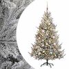 vidaXL Umetna božična jelka z bučko 180 cm 300 LED Toplo bela