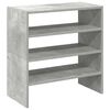 vidaXL Regal za čevlje 2 kosa zložljiva betonsko sivo 60x30x30,5 cm