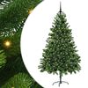vidaXL Božično drevo med 300 LED z stojalom Zelena 180 cm PE