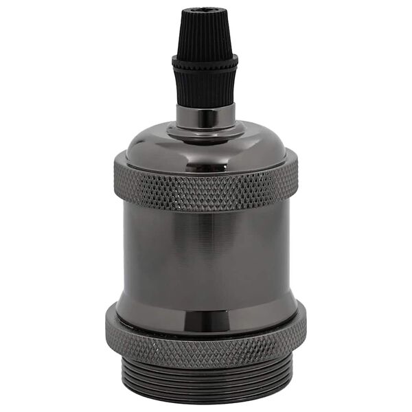 vidaXL Obeski za svetilke 2 kosa sijajno črna E27