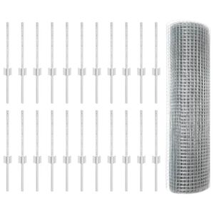 vidaXL Varjena žičnata ograja z drogom 50 x 0,4 m (&Scaron; x V)