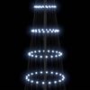 vidaXL LED božično drevesce med 355 LED Hladno bela 184,5 cm Kovina