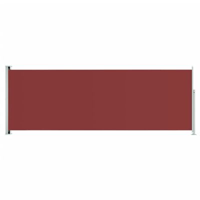 vidaXL Zložljiva stranska tenda za teraso 220x600 cm rdeča