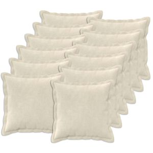 vidaXL Blazina z blazino HOUTEN 12 kos Krem Mikrofibra