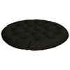 vidaXL Papasan blazina VIANEN 100% poliester Črna &Oslash; 120 x 12 cm