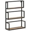 vidaXL Stenska polica 60x20x85 cm robusten mangov les