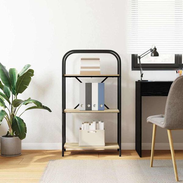 vidaXL Knjižna polica Sonoma hrast 60 x 30 x 109 cm Konstruiran les