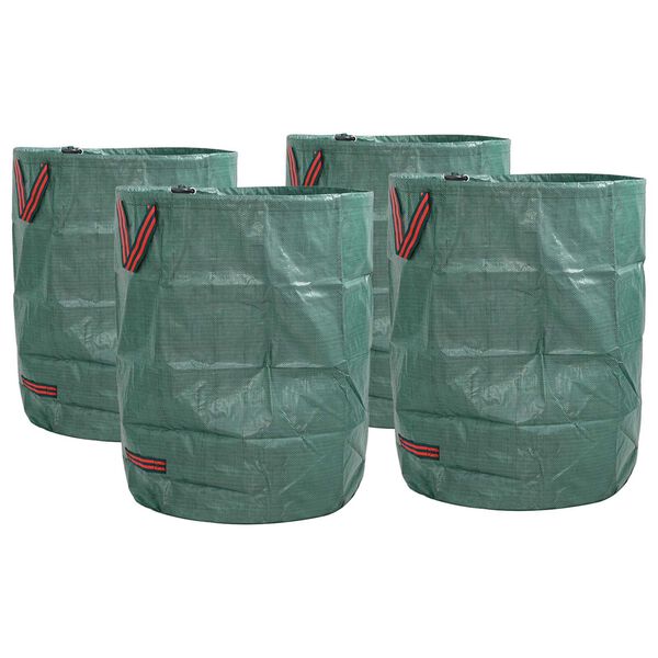 vidaXL Vrečke za odpadke v vrtu 4 pcs Zelena 66 x 66 x 83.5 cm