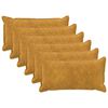 vidaXL Prevleka za blazino 6 kos HOUTEN Rumena 40 x 70 cm Mikrofibra