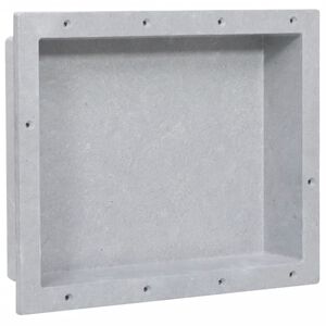 vidaXL Ni&scaron;a za tu&scaron; kabino mat siva 41x51x10 cm