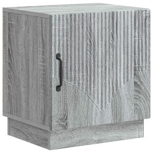 vidaXL Nočna omarica Siva Sonoma 43 x 34,5 x 47 cm Inženirski les