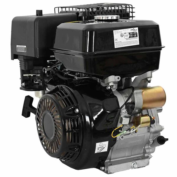 vidaXL Bencinski motor 15 KM 11 kW črn