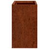 vidaXL Stensko cvetlično korito 2 kosa rjasto corten jeklo 53x10x17 cm