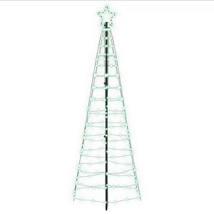 vidaXL LED božično drevesce 180 cm 168 LED Večbarvno Jeklo Črna