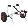 vidaXL Voziček za kajak zložljiv 45 kg aluminij