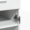 vidaXL Komoda bela 80x42,5x93 cm inženirski les