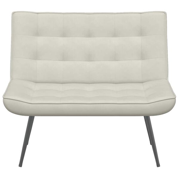 vidaXL klop smetana 110x74x84 cm žamet