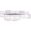 vidaXL Posteljni okvir bel 120x190 cm trden les