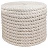 vidaXL Vrv iz jute 24 mm Bela 100% Tossa jute