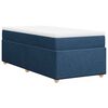 vidaXL Box spring postelja z vzmetnico modra 100x200 cm blago